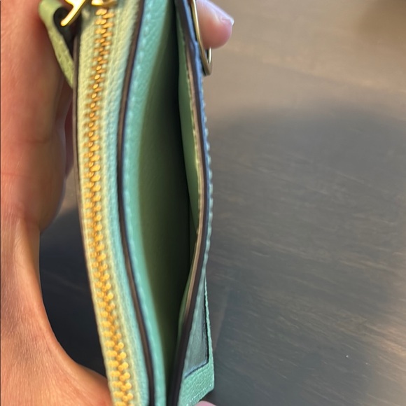 Coach Green Leather Key Card Holder - Picture 4 of 7